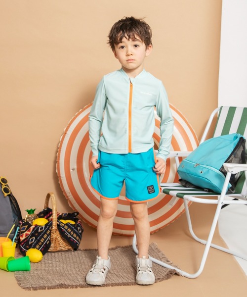 BRANSHES（ブランシェス）の「【水着 / SWIM】配色サーフパンツ（水着・キッズ・ブルー/オレンジ/パープル・140/120/100/130/110/150/90）」の12枚目の写真