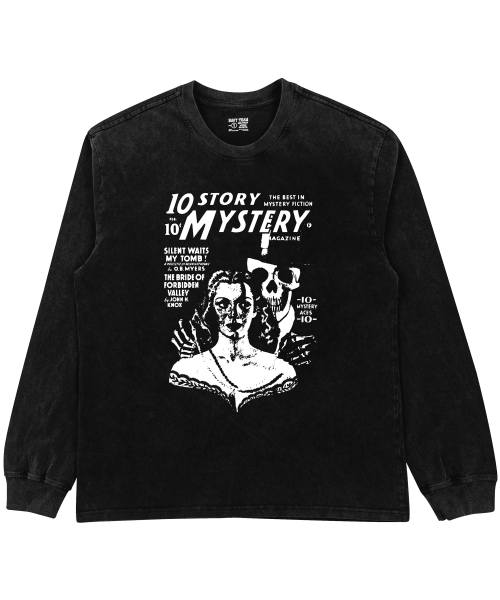 NAVYTEAM(ネイビーチーム)の「10 STORY MYSTERY ピグメントダイングロングTシャツ(Tシャツ/カットソー・レディース・ブラック×ホワイト/ブラック×グレー・1/2/3)」の3枚目の写真