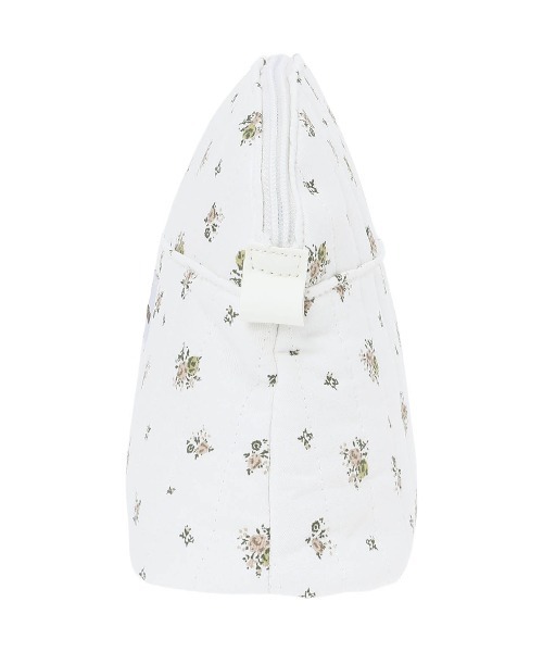 ALEXIA STAM（アリシアスタン）の「Floral Landscape Quilted Pouch /フローラル 台形キルティングポーチ（ポーチ・レディース・ブルー/ホワイト・FREE）」の5枚目の写真