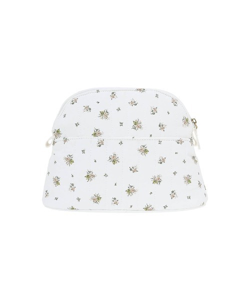 ALEXIA STAM（アリシアスタン）の「Floral Landscape Quilted Pouch /フローラル 台形キルティングポーチ（ポーチ・レディース・ブルー/ホワイト・FREE）」の6枚目の写真