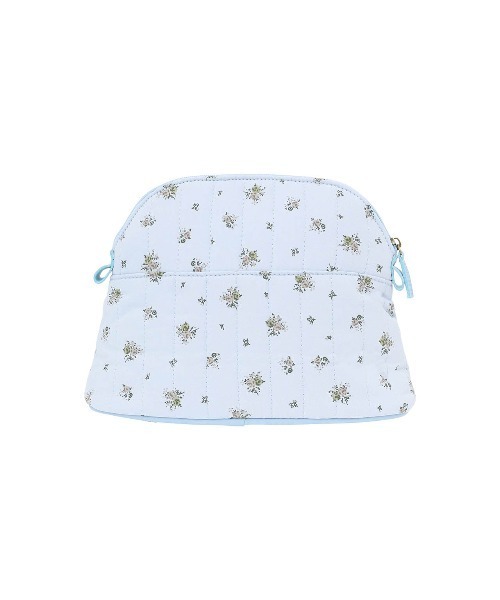 ALEXIA STAM（アリシアスタン）の「Floral Landscape Quilted Pouch /フローラル 台形キルティングポーチ（ポーチ・レディース・ブルー/ホワイト・FREE）」の12枚目の写真