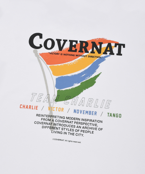 COVERNAT（カバーナット）の「クールコットンフラッググラフィックTシャツホワイト（Tシャツ/カットソー・メンズ・その他・X-SMALL/SMALL/MEDIUM/LARGE/X-LARGE/XX-LARGE）」の11枚目の写真