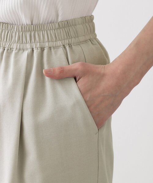 Dessin(デッサン)の「【接触冷感/ウエストゴム/洗える】イージーテーパードパンツ(その他パンツ・レディース・サックスブルー/ナチュラル/ネイビー・01/00/03/02)」の4枚目の写真