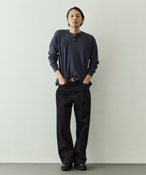 KEY TIMEZ(キータイムズ)の「【KEY TIMEZ/キータイムズ】ヴィンテージスラブワイドデニム(デニムパンツ・メンズ・ダークネイビー/ブラック/ブルー・28inch/30inch/32inch/34inch/36inch)」の5枚目の写真