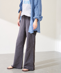 FRAMeWORK | ウェットオゾン加工インレーセミフレアパンツ(スラックス)