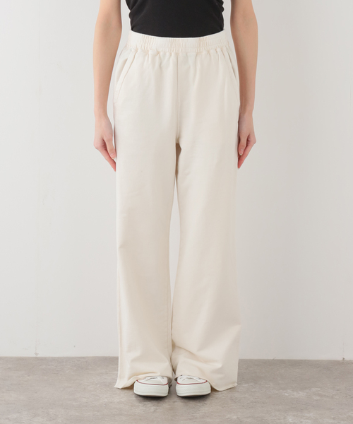 FRAMeWORK（フレームワーク）の「ウェットオゾン加工インレーセミフレアパンツ（スラックス・レディース・ライトグレー/スミクロ・36/38）」の15枚目の写真