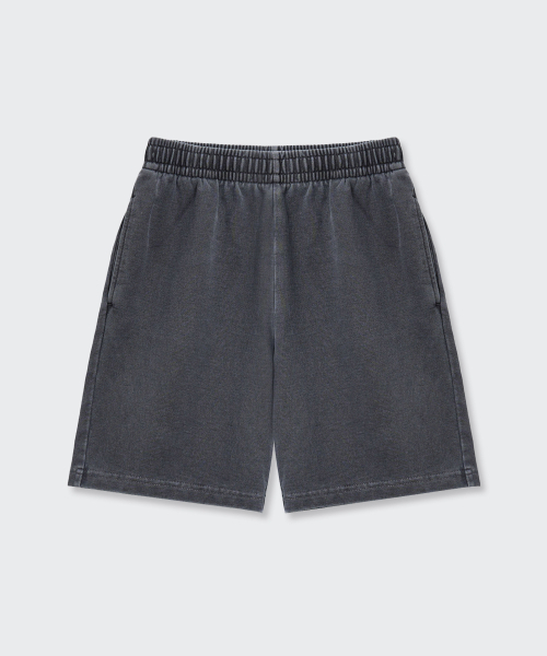 MUSINSA STANDARD KIDS（ムシンサスタンダードキッズ）の「ピグメントスウェットショーツ[チャコールグレー]（その他パンツ・レディース・その他・110/120/130/140/150/160）」の3枚目の写真