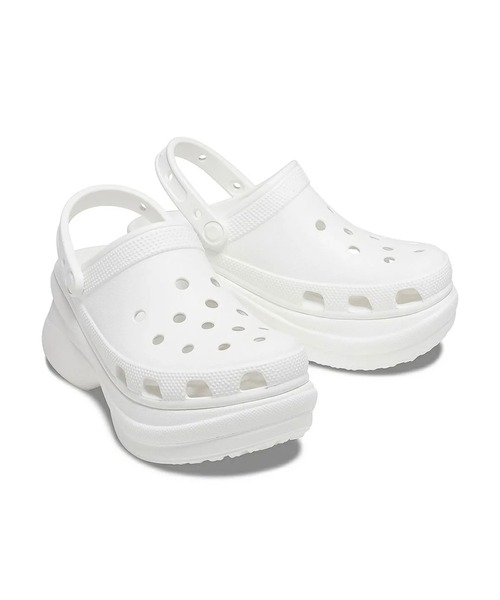crocs(クロックス)の「クロックス【CROCS】- ベイ クロッグ サンダル ウィメンズ【WMNS CLASSIC BAE CLOG WHITE 206302-100】(サンダル・レディース・ホワイト・W8/W7/W9)」の1枚目の写真