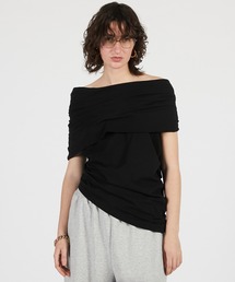 PRANK PROJECT | 【2026Summer Pre-Order】アシンメトリードレープトップ / Asymmetrical Drape Top(Tシャツ/カットソー)