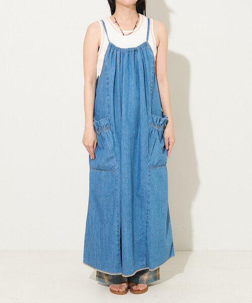 SOMETHING × FREAK'S STORE/サムシング 別注 LOOSE FRILL ONEPIECE