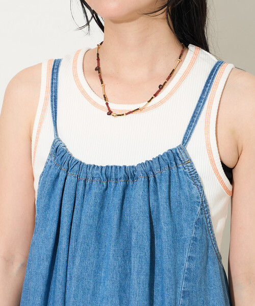 SOMETHING × FREAK'S STORE/サムシング 別注 LOOSE FRILL ONEPIECE