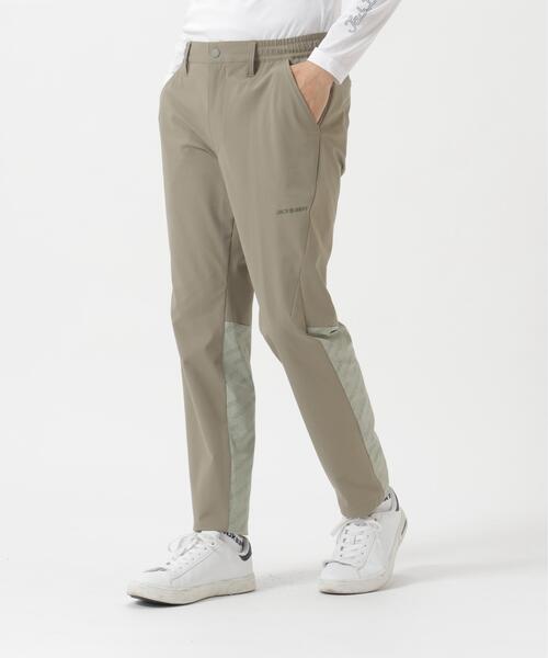 Jack Bunny!!(ジャックバニー)の「【Jack Bunny!!】Pe×パンチングNy切替ロングパンツ(その他パンツ・メンズ・カーキ/ブラック・MEDIUM/LARGE/X-LARGE)」の2枚目の写真