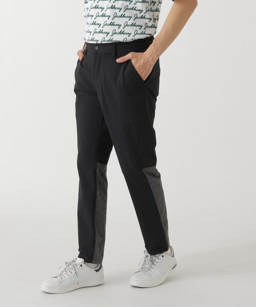 Jack Bunny!!(ジャックバニー)の「【Jack Bunny!!】Pe×パンチングNy切替ロングパンツ(その他パンツ・メンズ・カーキ/ブラック・MEDIUM/LARGE/X-LARGE)」の1枚目の写真