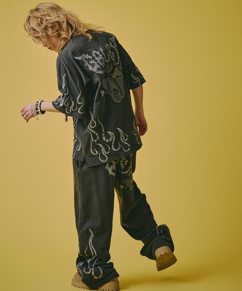 GALFY(ガルフィー)の「【GALFY/ガルフィー】骨が見えしスウェパン(スウェットパンツ・メンズ・ライトグレー/スミクロ/ホワイト・M/L/XL)」の19枚目の写真