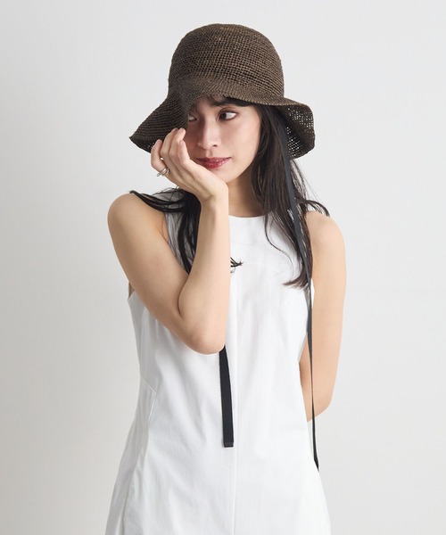 Futier land(フューティアランド)の「ノースリーブタックロングワンピース(ワンピース・レディース・ホワイト/ブラック・LARGE/MEDIUM)」の7枚目の写真