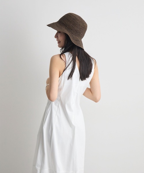 Futier land(フューティアランド)の「ノースリーブタックロングワンピース(ワンピース・レディース・ホワイト/ブラック・LARGE/MEDIUM)」の9枚目の写真