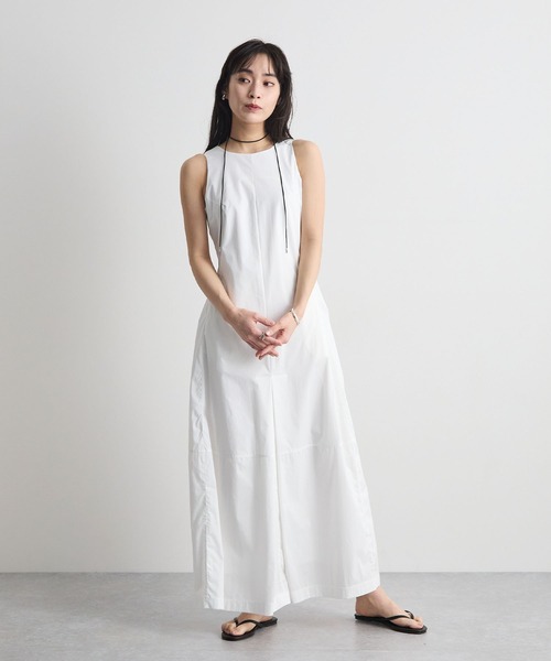 Futier land(フューティアランド)の「ノースリーブタックロングワンピース(ワンピース・レディース・ホワイト/ブラック・LARGE/MEDIUM)」の10枚目の写真