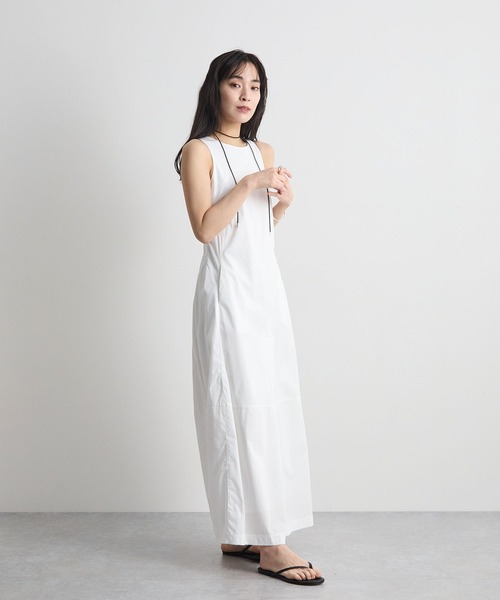 Futier land(フューティアランド)の「ノースリーブタックロングワンピース(ワンピース・レディース・ホワイト/ブラック・LARGE/MEDIUM)」の11枚目の写真