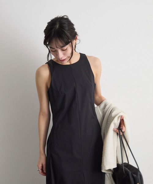 Futier land(フューティアランド)の「ノースリーブタックロングワンピース(ワンピース・レディース・ホワイト/ブラック・LARGE/MEDIUM)」の21枚目の写真