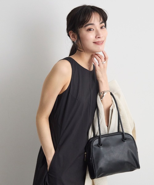 Futier land(フューティアランド)の「ノースリーブタックロングワンピース(ワンピース・レディース・ホワイト/ブラック・LARGE/MEDIUM)」の22枚目の写真