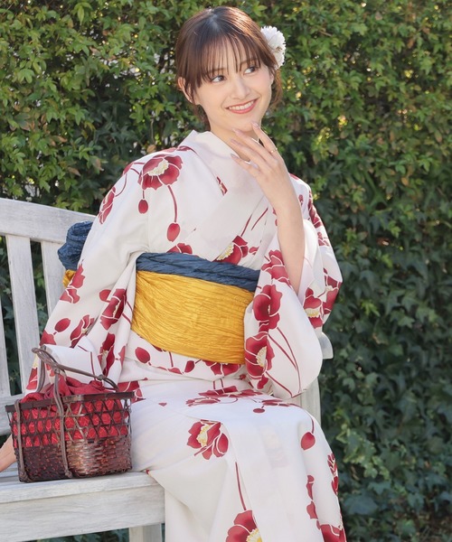 Honeys（ハニーズ）の「セパレート浴衣（ワンピースタイプ）（浴衣・レディース・ピンク系1/レッド系1・F）」の6枚目の写真