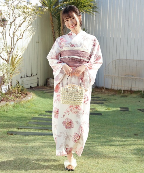 Honeys（ハニーズ）の「セパレート浴衣（ワンピースタイプ）（浴衣・レディース・ピンク系1/レッド系1・F）」の13枚目の写真