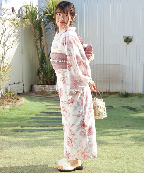 Honeys（ハニーズ）の「セパレート浴衣（ワンピースタイプ）（浴衣・レディース・ピンク系1/レッド系1・F）」の14枚目の写真
