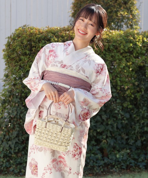 Honeys（ハニーズ）の「セパレート浴衣（ワンピースタイプ）（浴衣・レディース・ピンク系1/レッド系1・F）」の16枚目の写真