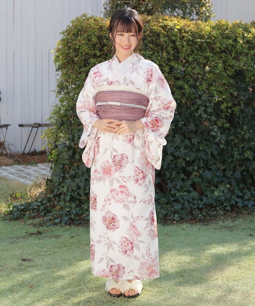 Honeys（ハニーズ）の「セパレート浴衣（ワンピースタイプ）（浴衣・レディース・ピンク系1/レッド系1・F）」の17枚目の写真