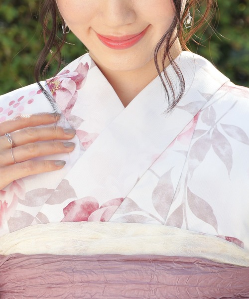 Honeys（ハニーズ）の「セパレート浴衣（ワンピースタイプ）（浴衣・レディース・ピンク系1/レッド系1・F）」の20枚目の写真