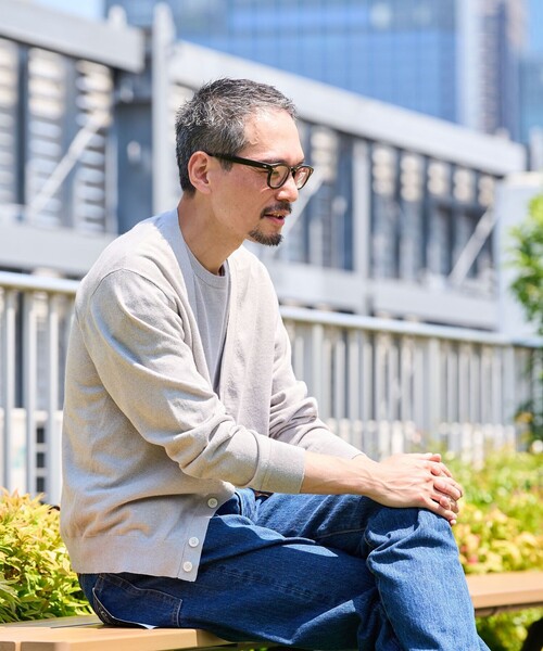 SHIPS(シップス)の「SHIPS:〈接触冷感/ 手洗い可能〉ラミー Vネック カーディガン(ニット/セーター・メンズ・ブラウン/グレー/ネイビー・LARGE/MEDIUM/SMALL/X-LARGE)」の13枚目の写真