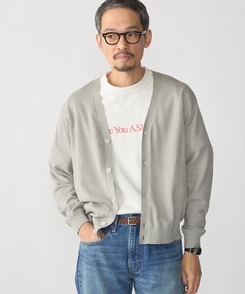 SHIPS(シップス)の「SHIPS:〈接触冷感/ 手洗い可能〉ラミー Vネック カーディガン(ニット/セーター・メンズ・ブラウン/グレー/ネイビー・LARGE/MEDIUM/SMALL/X-LARGE)」の17枚目の写真