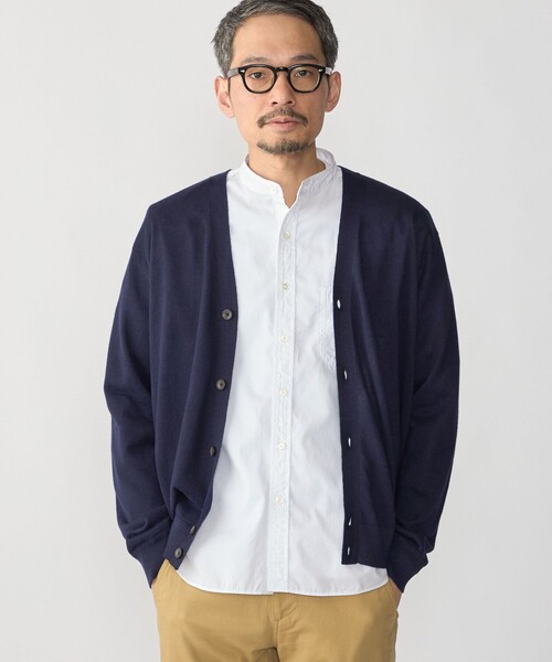 SHIPS(シップス)の「SHIPS:〈接触冷感/ 手洗い可能〉ラミー Vネック カーディガン(ニット/セーター・メンズ・ブラウン/グレー/ネイビー・LARGE/MEDIUM/SMALL/X-LARGE)」の19枚目の写真