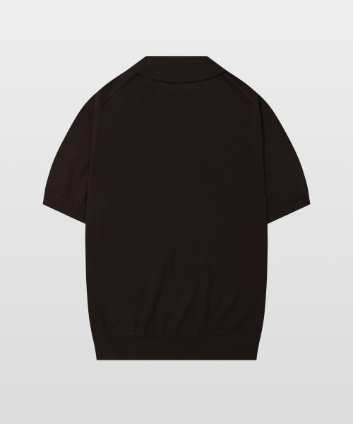 MANNERGRAM（マナーグラム）の「[ゼニア イタリア輸入原糸] Zegna YARN カラーニット ブラウン_ゼニア サマーウール100（ニット/セーター・メンズ・その他・MEDIUM）」の2枚目の写真
