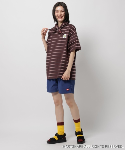WIGGLE WIGGLE（ウィグルウィグル）の「【wiggle wiggle(ウィグルウィグル)】コラボ スカーフセットボーダーTシャツ（Tシャツ/カットソー・レディース・ブラウン/オレンジ/ブルー・FREE）」の13枚目の写真