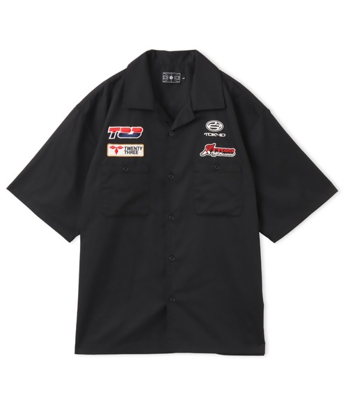 TOKYO 23（トウキョウニジュウサン）の「TOKYO 23 Racing Open Collar Shirt / トウキョウ23 レーシング オープンカラー シャツ（シャツ/ブラウス・メンズ・ホワイト/ブラック/サックスブルー・XL/L/M/XXL）」の2枚目の写真