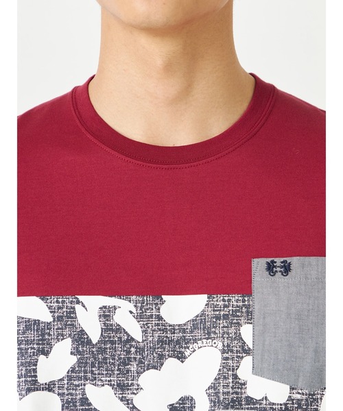 McGREGOR(マックレガー)の「切替プリントTシャツ(Tシャツ/カットソー・メンズ・ブラウン系その他2/ライトブルー/グレー・M/L/XL)」の6枚目の写真