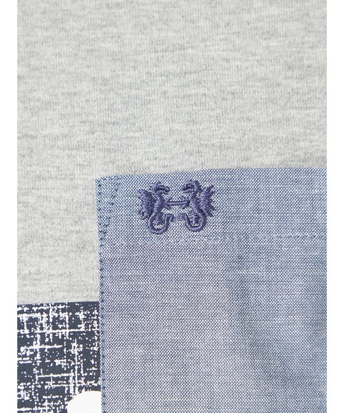 McGREGOR(マックレガー)の「切替プリントTシャツ(Tシャツ/カットソー・メンズ・ブラウン系その他2/ライトブルー/グレー・M/L/XL)」の11枚目の写真