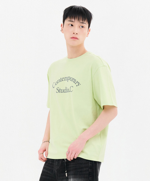 CHASECULT（チェイスカルト）の「共用レタリング半袖Tシャツ-FBZU5802C0Y（Tシャツ/カットソー・メンズ・グリーン・90/95/100/105）」の3枚目の写真