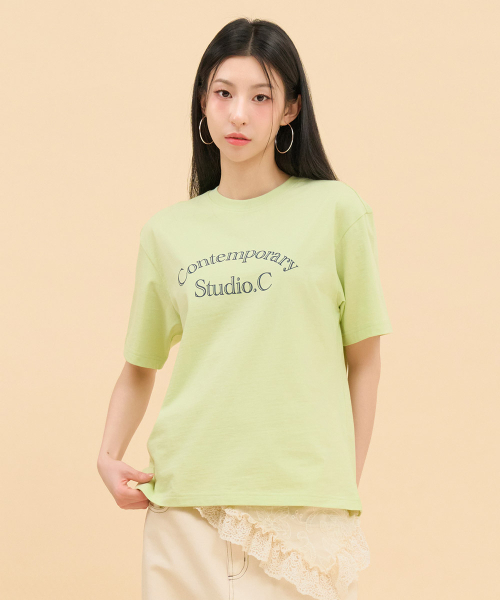 CHASECULT（チェイスカルト）の「共用レタリング半袖Tシャツ-FBZU5802C0Y（Tシャツ/カットソー・メンズ・グリーン・90/95/100/105）」の4枚目の写真
