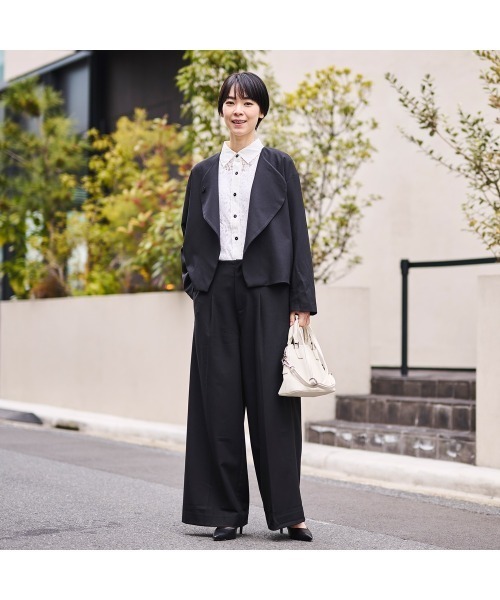 COMMON+HAUS(コモンハウス)の「スカーフ付きレースシャツブラウス(シャツ/ブラウス・レディース・ホワイト/ライラック/ブラック・FREE)」の22枚目の写真