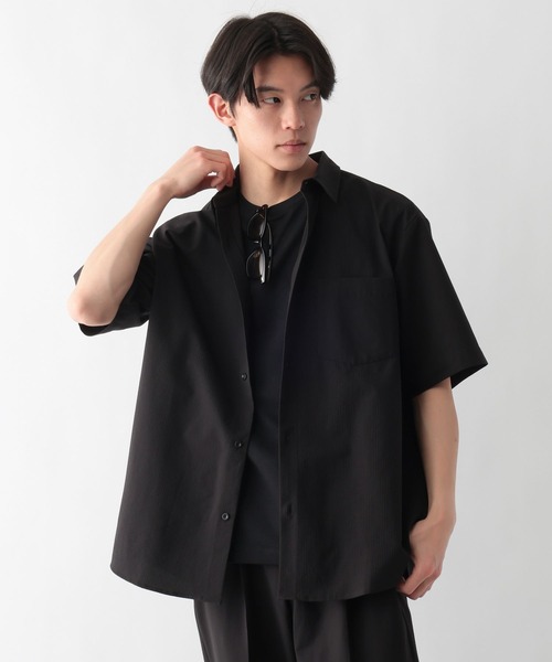 GLOBAL WORK(グローバルワーク)の「クリーンサッカー/シャツ/5分袖/638142(シャツ/ブラウス・メンズ・ダークグレー/ネイビー/ライトグリーン/グリーン系その他6/ブラウン/ライトグレー/ライトブルー/ブラック/ダークブラウン・MEDIUM/X-LARGE/SMALL/LARGE)」の13枚目の写真
