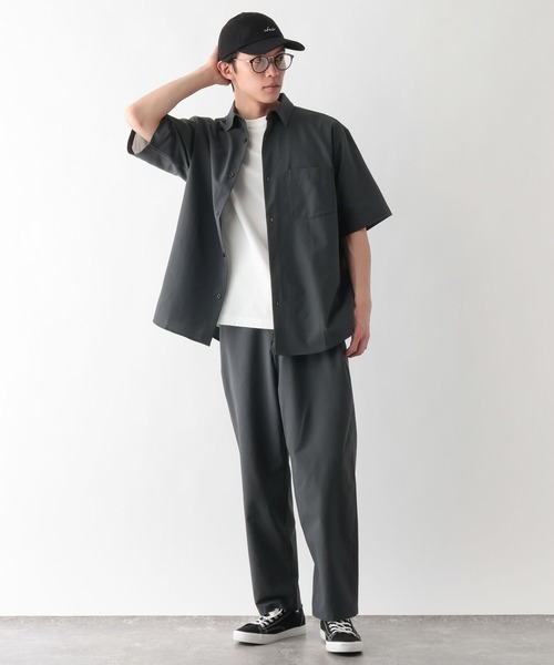 GLOBAL WORK(グローバルワーク)の「クリーンサッカー/シャツ/5分袖/638142(シャツ/ブラウス・メンズ・ダークグレー/ネイビー/ライトグリーン/グリーン系その他6/ブラウン/ライトグレー/ライトブルー/ブラック/ダークブラウン・MEDIUM/X-LARGE/SMALL/LARGE)」の15枚目の写真