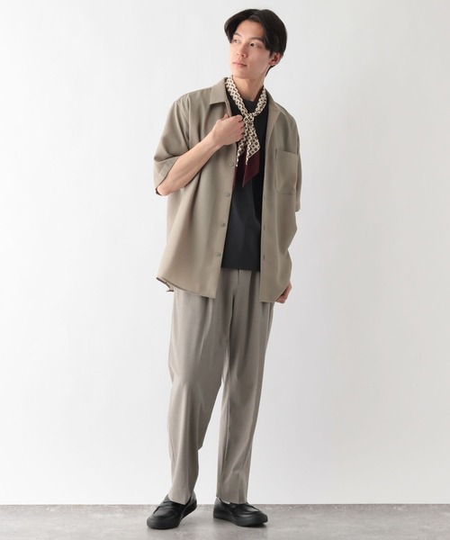 GLOBAL WORK(グローバルワーク)の「クリーンサッカー/シャツ/5分袖/638142(シャツ/ブラウス・メンズ・ダークグレー/ネイビー/ライトグリーン/グリーン系その他6/ブラウン/ライトグレー/ライトブルー/ブラック/ダークブラウン・MEDIUM/X-LARGE/SMALL/LARGE)」の17枚目の写真