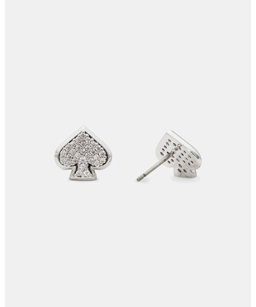 kate spade new york（ケイトスペード ニューヨーク）の「エブリデイ スペード パヴェ スタッズ（ピアス（両耳用）・レディース・ベージュ・ONESIZE）」の2枚目の写真