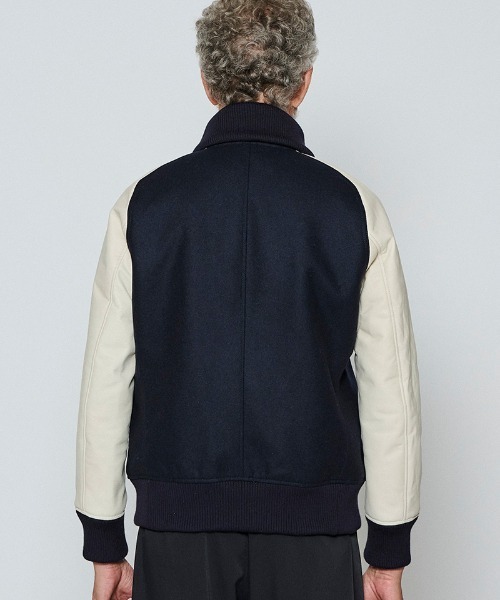 ACANTHUS(アカンサス)の「mj11560-Studium Jacket スタジアムジャケット(ST2301)(スタジャン・メンズ・ブラック/ブラック×ホワイト/ネイビー×ホワイト・XL/L/M/S)」の20枚目の写真