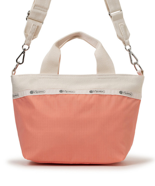 LeSportsac(レスポートサック)の「SMALL BUCKET TOTE コーラルパンチ/メレンゲ(トートバッグ・レディース・ピンク・FREE)」の10枚目の写真