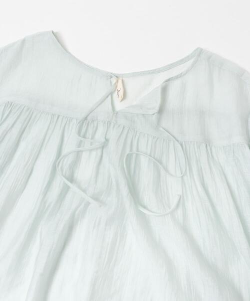 URBAN RESEARCH DOORS（アーバンリサーチドアーズ）の「Soft Crinkle Blouse（シャツ/ブラウス・レディース・ミント/グレー・FREE）」の10枚目の写真