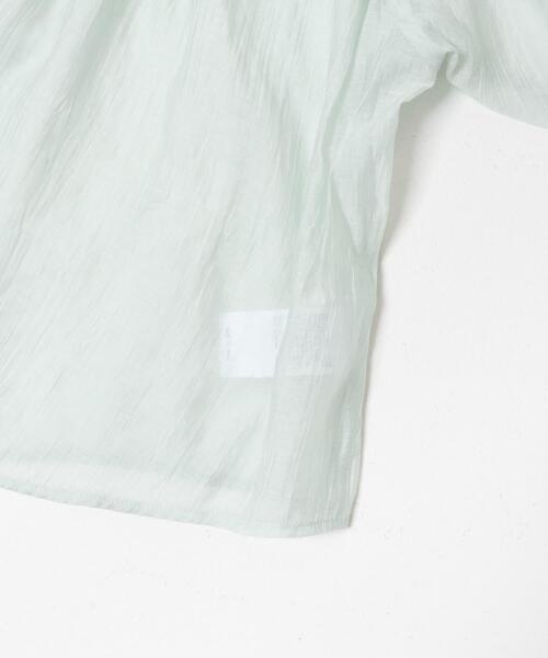 URBAN RESEARCH DOORS（アーバンリサーチドアーズ）の「Soft Crinkle Blouse（シャツ/ブラウス・レディース・ミント/グレー・FREE）」の11枚目の写真