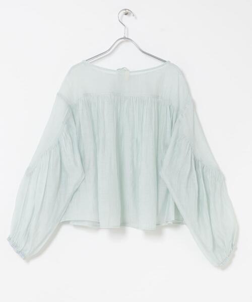 URBAN RESEARCH DOORS（アーバンリサーチドアーズ）の「Soft Crinkle Blouse（シャツ/ブラウス・レディース・ミント/グレー・FREE）」の12枚目の写真